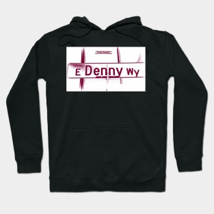 Denny Way White Grape Seattle Washington by Mistah Wilson Photography Hoodie